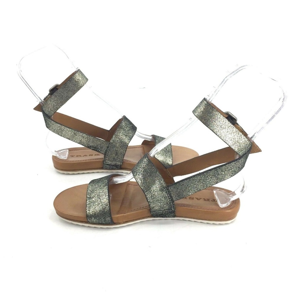Trask Ryder Ankle Strap Sandal Silver Size 7M NWB - Picture 4 of 8